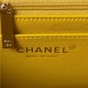 Chanel MINI FLAP BAG With Top Diamond Handle Lambskin & Gold-Tone Metal AS4140 Yellow A