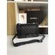 SMALL BOY Chanel HANDBAG Grained Calfskin Black High