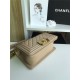 SMALL BOY Chanel HANDBAG Lambskin Beige High