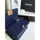 SMALL BOY Chanel HANDBAG Lambskin Navy Blue High