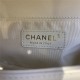 BOY Chanel HANDBAG Chevrons Pattern Calfskin White A