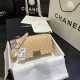 BOY Chanel HANDBAG Grained Calfskin & Silver Metal Beige A