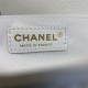 BOY Chanel HANDBAG Grained Calfskin & Gold Metal White A