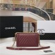 BOY Chanel HANDBAG Chevrons Pattern Lambskin Burgundy B