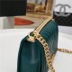 BOY Chanel HANDBAG Chevrons Pattern Lambskin Dark Green B