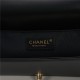 BOY Chanel HANDBAG Chevrons Pattern Lambskin Black B