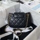 Chanel SMALL MESSENGER BAG Lambskin & Gold-Tone Metal AS4609 Black A