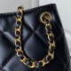 Chanel SMALL MESSENGER BAG Lambskin & Gold-Tone Metal AS4609 Black A