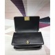 BOY Chanel HANDBAG Chevrons Pattern Lambskin Black B