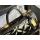 Chanel SMALL FLAP BAG WITH TOP HANDLE Patent Calfskin & Gold-Tone Metal AS3652 A