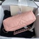 Chanel 19 Flap Bag Goatskin/Lambskin Coral High