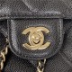 Chanel BACKPACK AS3200 Grained Calfskin & Gold-Tone Metal Black High