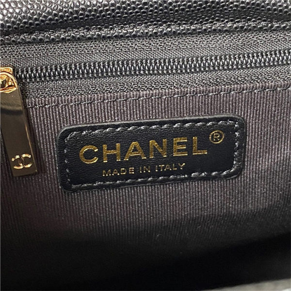 Chanel BACKPACK AS3200 Grained Calfskin & Gold-Tone Metal Black High