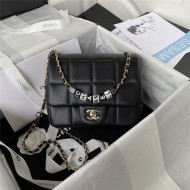 Chanel Small Flap Bag AS3331 Lambskin & Gold-Tone Metal Black A