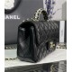 Chanel SMALL FLAP BAG With Top Diamond Handle Lambskin & Gold-Tone Metal AS4141 Black High