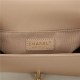 BOY Chanel HANDBAG Lambskin Beige B