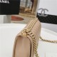 BOY Chanel HANDBAG Lambskin Beige B