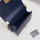 BOY Chanel HANDBAG Lambskin Navy Blue B