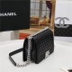 BOY Chanel HANDBAG Lambskin Black B