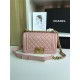 SMALL BOY Chanel HANDBAG Lambskin Pink High