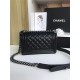 SMALL BOY Chanel HANDBAG Lambskin Black High