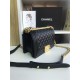 SMALL BOY Chanel HANDBAG Lambskin Black High