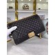 LARGE BOY Chanel HANDBAG Lambskin Black High