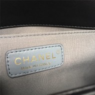 MAXI BOY Chanel HANDBAG Lambskin Black High