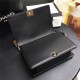 MAXI BOY Chanel HANDBAG Lambskin Black High