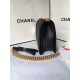 MAXI BOY Chanel HANDBAG Grained Calfskin Black High