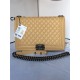 MAXI BOY Chanel HANDBAG Grained Calfskin Beige High