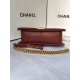 MAXI BOY Chanel HANDBAG Grained Calfskin Burgundy High