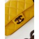 Chanel MINI FLAP BAG AS4165 Lambskin & Ash-Wood Yellow High