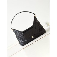 Chanel MAXI HOBO BAG AS4339 Calfskin & Gold-Tone Metal Black High