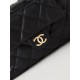 Chanel LARGE HOBO BAG AS4347 Calfskin & Gold-Tone Metal Black High