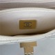 2.55 CLUTCH WITH CHAIN Aged Calfskin & Gold-Tone Metal AP1764 A