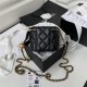 Chanel SMALL VANITY WITH CHAIN Lambskin & Gold-Tone Metal AP1447 Black A