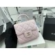 Chanel CLUTCH WITH CHAIN A68063 Lambskin & Gold-Tone Metal Pink High