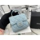 Chanel CLUTCH WITH CHAIN A68063 Lambskin & Gold-Tone Metal Blue High