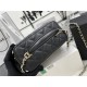 Chanel VANITY WITH CHAIN A68062 Lambskin & Gold-Tone Metal Black High