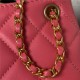 Chanel SMALL MESSENGER BAG Lambskin & Gold-Tone Metal AS4609 Fuchsia A