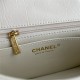 MINI 2.55 HANDBAG Aged Calfskin White & Gold-Tone Metal A