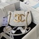 Chanel SMALL MESSENGER BAG Lambskin & Gold-Tone Metal AS4609 White A