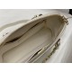 Chanel SMALL TOTE AS5130 Shiny Lambskin & Gold-Tone Metal White High