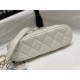 Chanel SMALL TOTE AS5130 Shiny Lambskin & Gold-Tone Metal White High