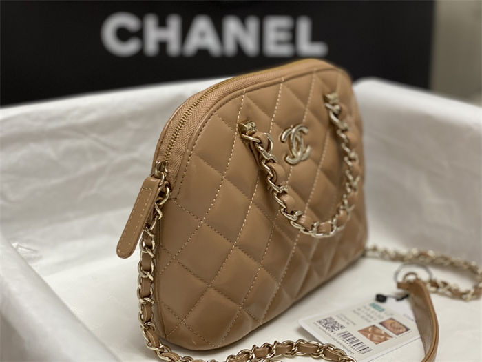 Chanel SMALL TOTE AS5130 Shiny Lambskin & Gold-Tone Metal Nude High