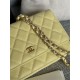 Classic Wallet on Chain AP0250 Grained Calfskin Yellow Gold Metal B