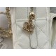 Chanel Mini Backpack Grained Calfskin Gold-Tone Metal AP3753 White High