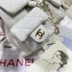 Chanel SMALL BACKPACK AS3787 Grained Shiny Calfskin & Gold-Tone Metal White A