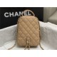 Chanel Mini Backpack Grained Calfskin Gold-Tone Metal AP3753 Beige High